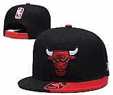 Bulls Team Logo Black Red Adjustable Hat GS,baseball caps,new era cap wholesale,wholesale hats